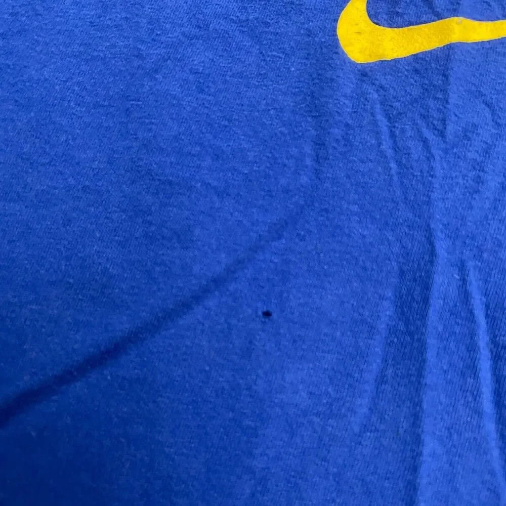 The Nike Tee Athletic Cut Graphic T-Shirt Womens Small Blue Crew Neck Casual Top